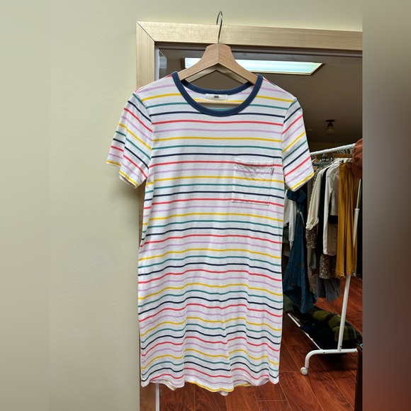 Vans Rainbow Stripe T-Shirt Dress - Picture 11 of 13
